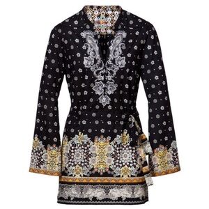 Robert Graham Carlisle Cotton Tunic Top Size Medium